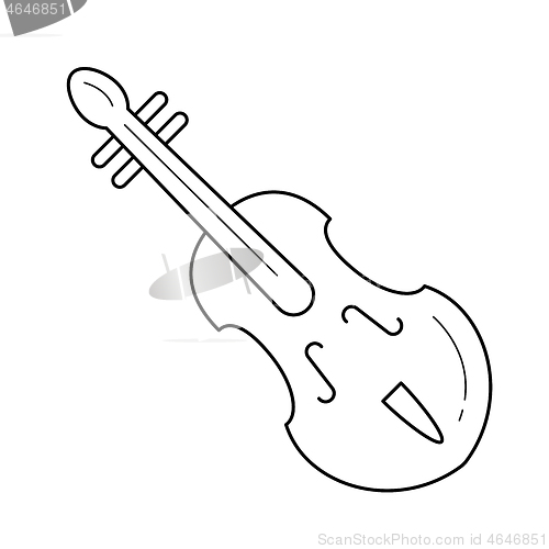 Image of Violin line icon.