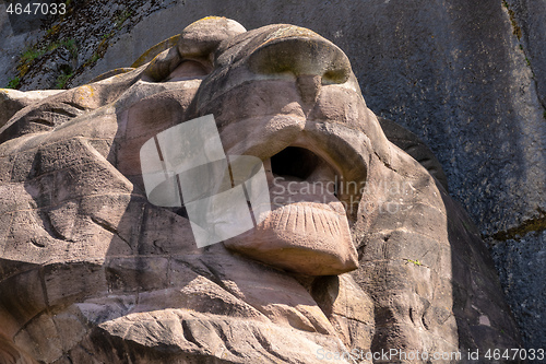 Image of lion statue of the fortress of Belfort France