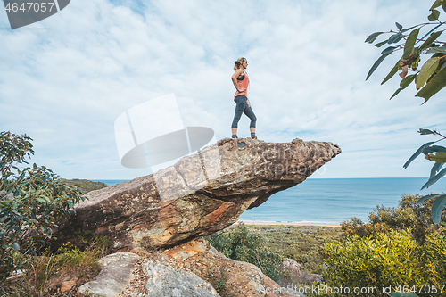 Image of Standing on this balancing rock to view grand scenic views