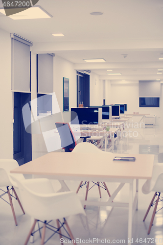 Image of empty  startup office interior