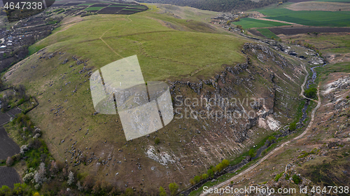 Image of Gorge between two toltres near the Trinca village, Moldova