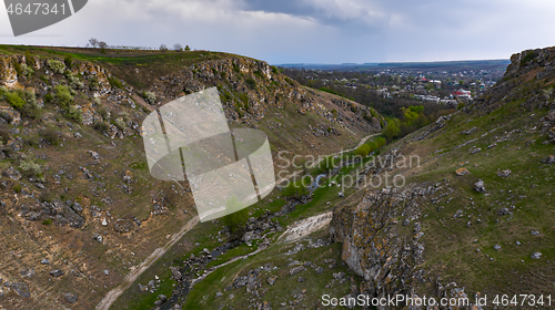 Image of Gorge between two toltres near the Trinca village, Moldova