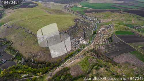 Image of Gorge between two toltres near the Trinca village, Moldova