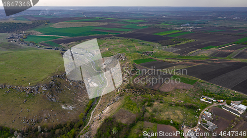 Image of Gorge between two toltres near the Trinca village, Moldova