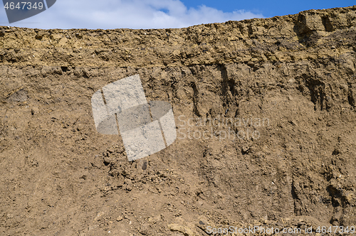 Image of sand hill, developed sand pit, place for construction site