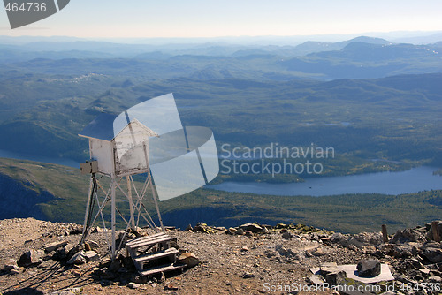 Image of Weather station on Gaustatoppen in Norway