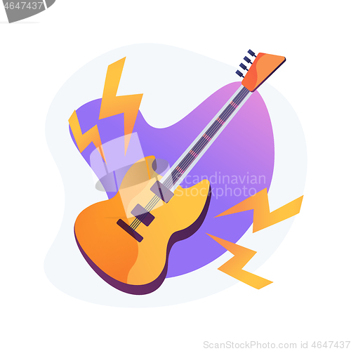 Image of Rock music abstract concept vector illustration.