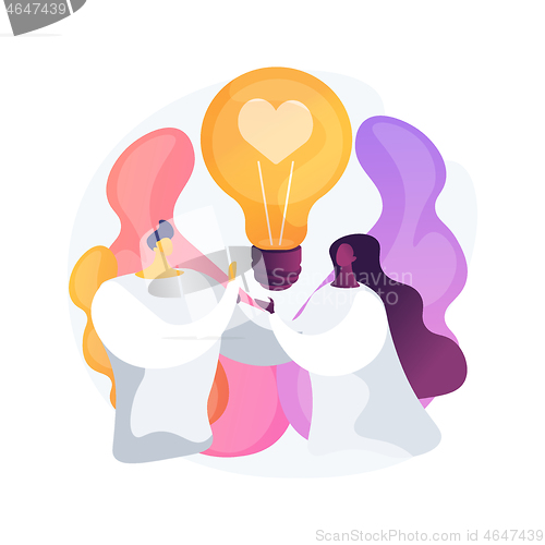 Image of Public morality abstract concept vector illustration.