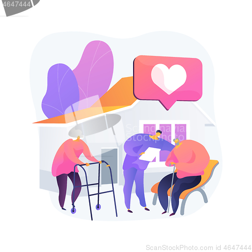 Image of Social facilities abstract concept vector illustration.