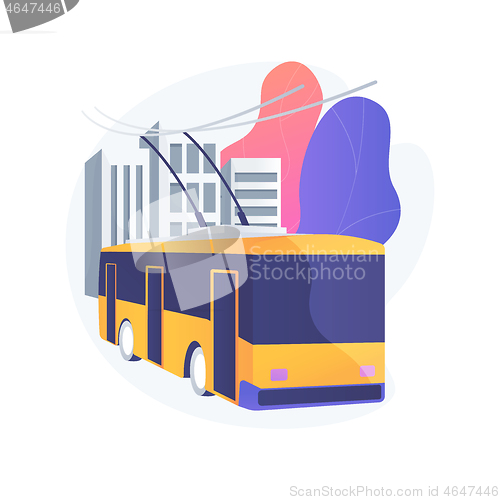 Image of Public transport abstract concept vector illustration.