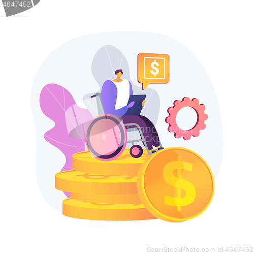 Image of Care allowance abstract concept vector illustration.