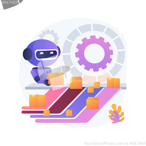 Image of Sortation systems abstract concept vector illustration.