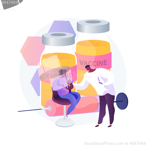 Image of Vaccination of preteens and teens abstract concept vector illustration.