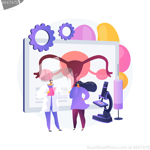 Image of Assisted reproductive technology (ART) abstract concept vector illustration.