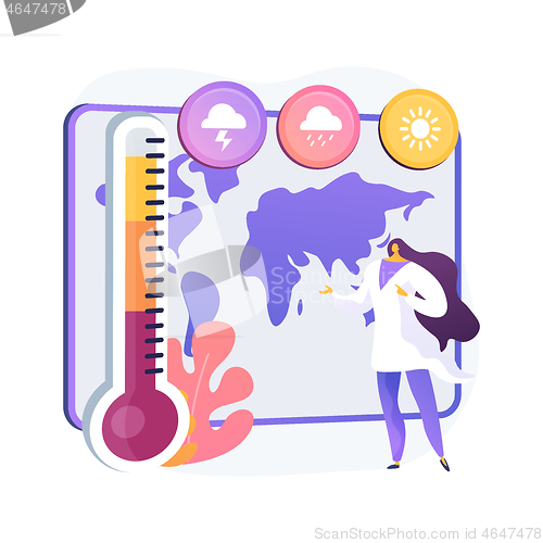 Image of Meteorology abstract concept vector illustration.