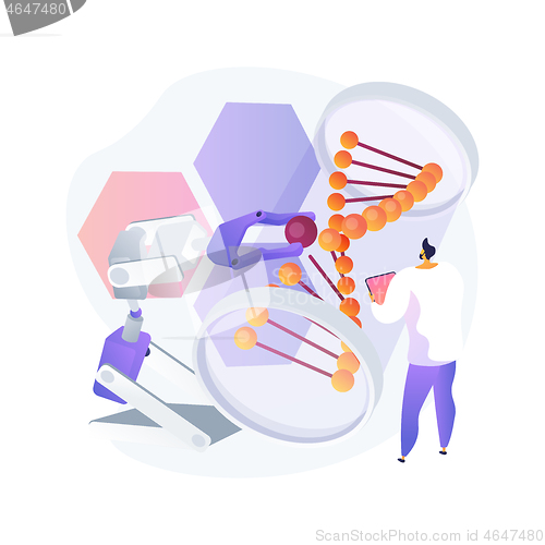 Image of Bioethics abstract concept vector illustration.