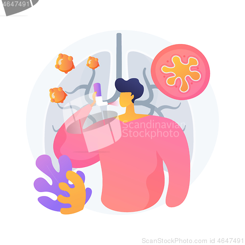 Image of Anaphylaxis abstract concept vector illustration.