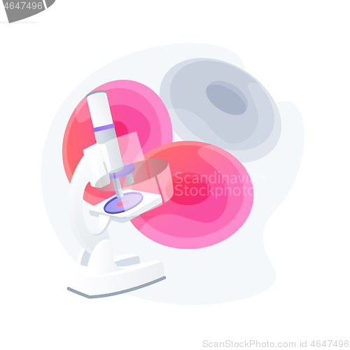 Image of Anemia screening abstract concept vector illustration.