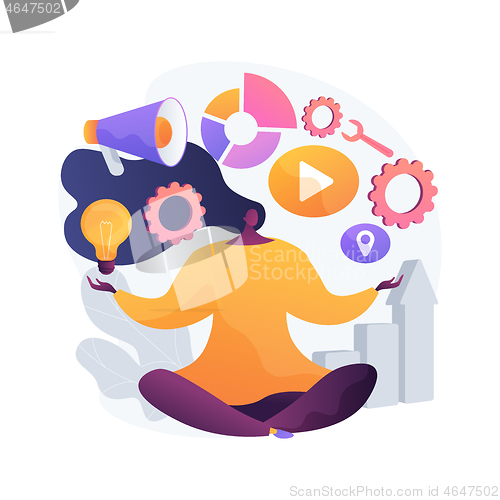 Image of Participation of women abstract concept vector illustration.