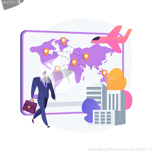 Image of Migratory movement abstract concept vector illustration.