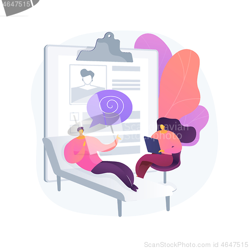 Image of Psychologist service abstract concept vector illustration.