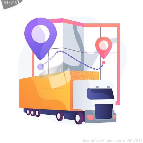 Image of National transport abstract concept vector illustration.