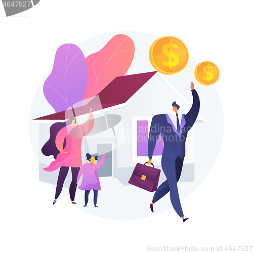 Image of Breadwinner abstract concept vector illustration.