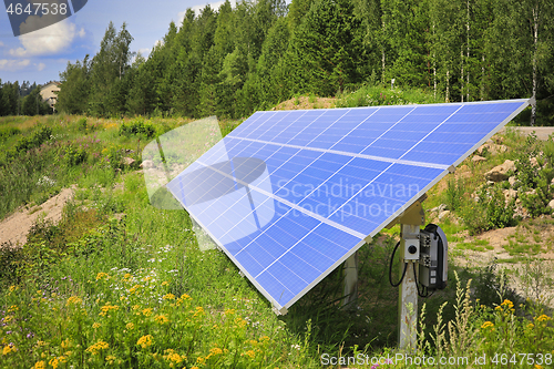 Image of Solar Panel in Rural Area