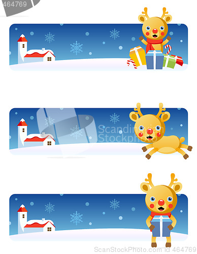 Image of Christmas banners: Reindeer