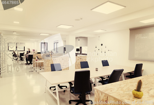 Image of empty  startup busines office interior