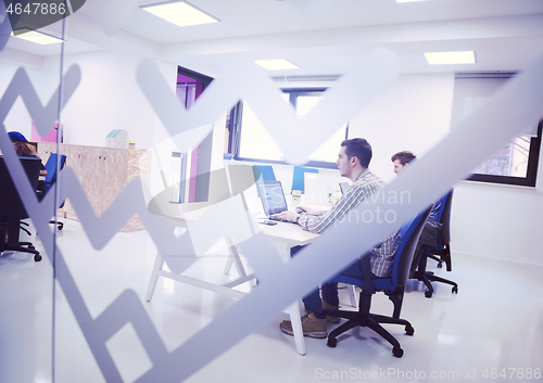 Image of startup business people group at office