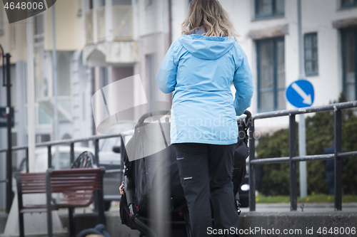 Image of Mother with Pram