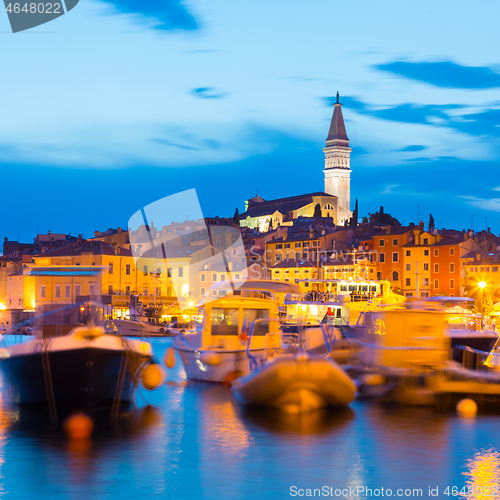 Image of Coastal town of Rovinj, Istria, Croatia.