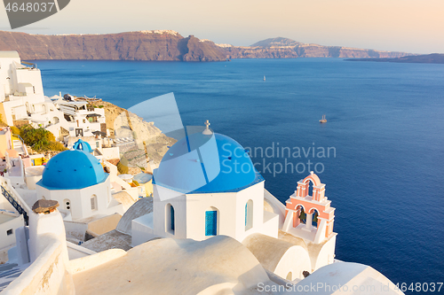 Image of Oia village on Santorini island, Greece.