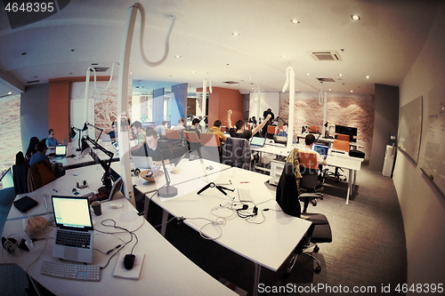 Image of startup business people group at office