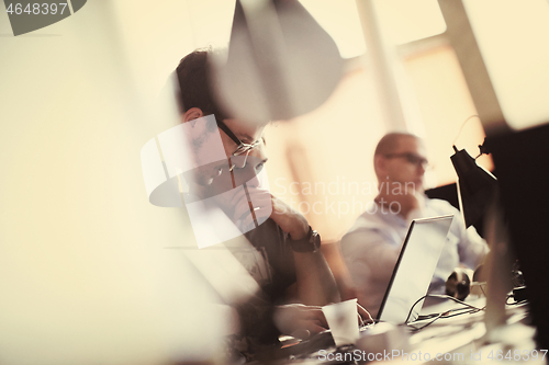 Image of startup business people group at office