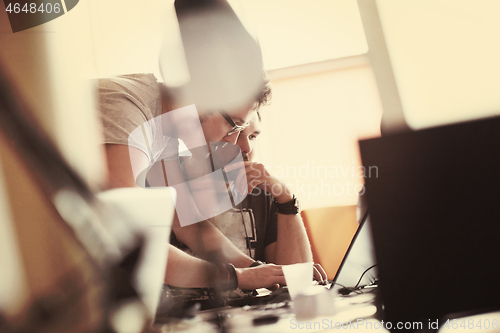 Image of startup business people group at office