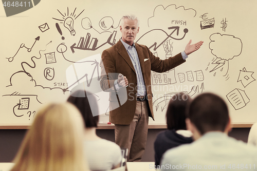 Image of portrait of handsome teacher