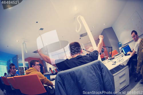 Image of startup business people group at office