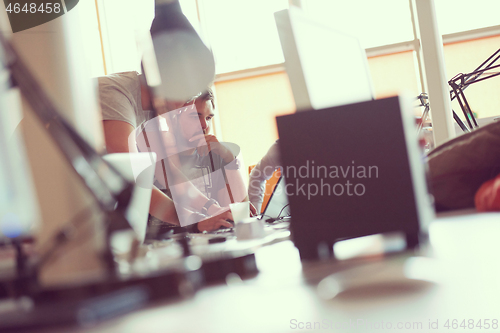 Image of startup business people group at office