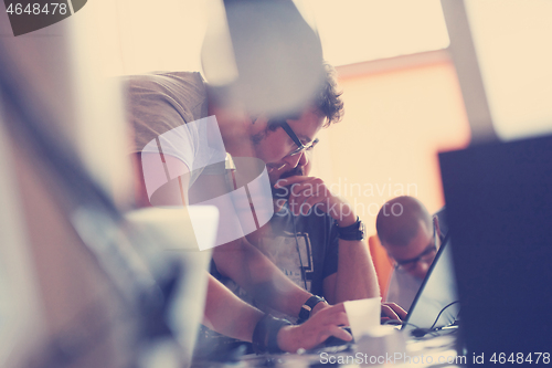 Image of startup business people group at office