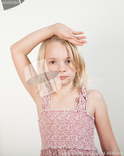 Image of Portrait of a young teenager girl in studio