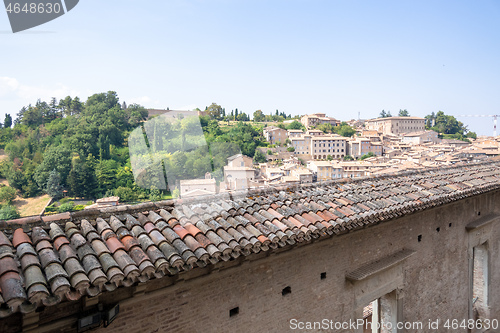 Image of panoramic view at Palazzo Ducale Urbino Marche Italy