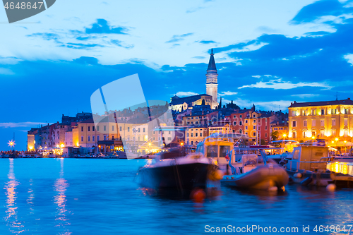 Image of Coastal town of Rovinj, Istria, Croatia.