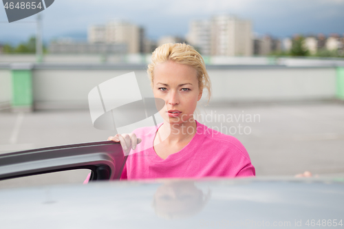 Image of Responsible female driver.