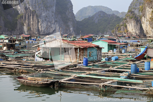 Image of Floating village in Ha Long bay