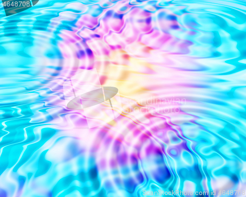 Image of Colorful background with abstract circular ripples pattern