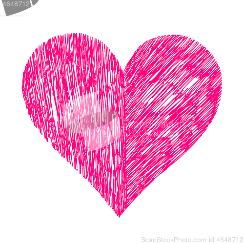 Image of Abstract bright vector heart 