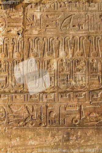 Image of Ancient Egyptian hieroglyphs, background, texture