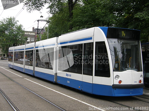 Image of Tram in Amsterdam